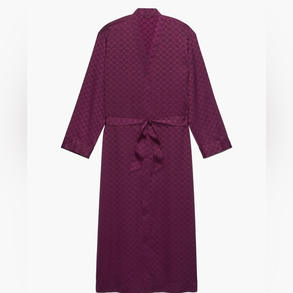 Savage X Fenty Long Satin Purple Robe | Size Small
